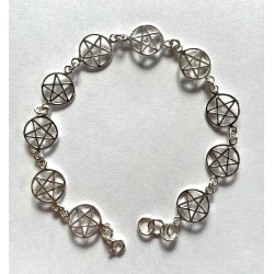 Bracelet Silver Pentagram 